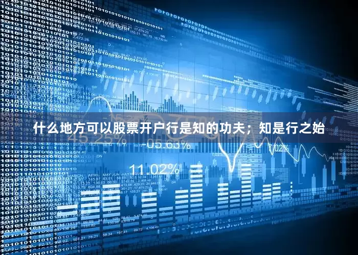 什么地方可以股票开户行是知的功夫；知是行之始